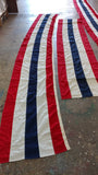 Vintage Red, White, Blue, White, Red Runner