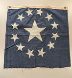 Vintage Blue 13 Star Flags