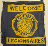 Vintage Various Welcome American Legion Flags