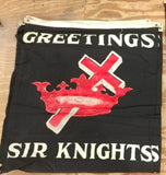 Vintage “Greetings Sir Knights” Banner