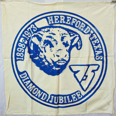 Vintage Hereford, Texas Diamond Jubilee Flag