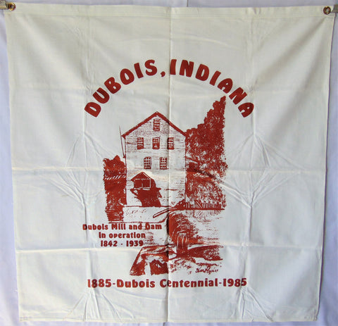 Vintage DuBois, Indiana Centennial Flag