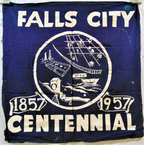 Vintage Falls City Centennial Flag