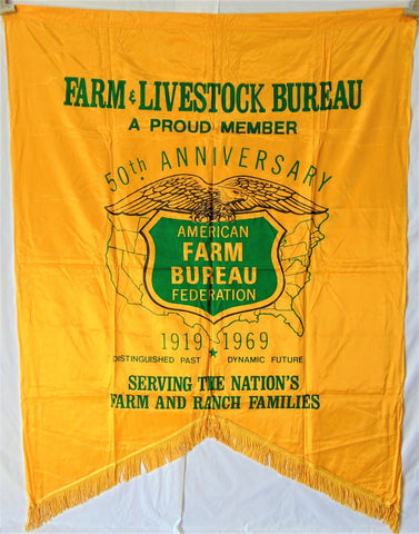 Vintage Farm and Livestock Bureau Flag