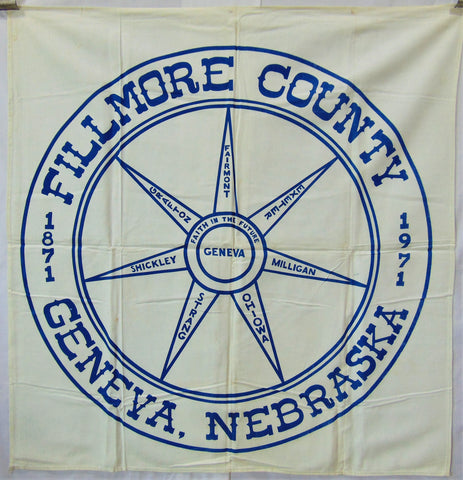 Vintage Geneva, Nebraska 100 Years Flag