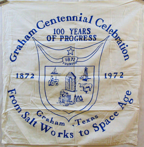 Vintage Graham Texas Centennial Flag