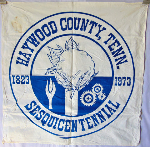 Vintage Haywood County, Tennessee Sesquicentennial Flag