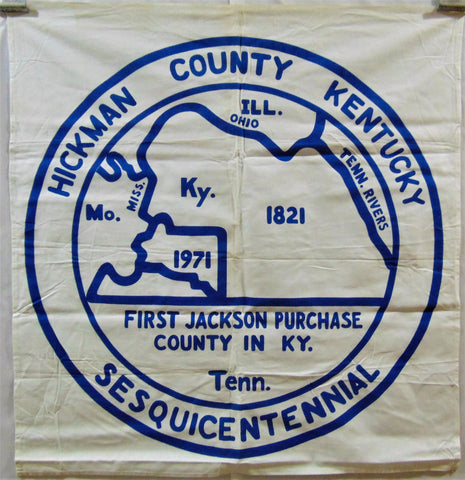 Vintage Hickman County, Kentucky Flag