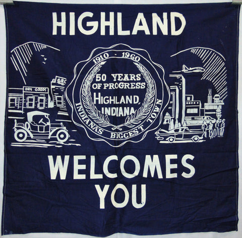Vintage Highland, Indiana Flag