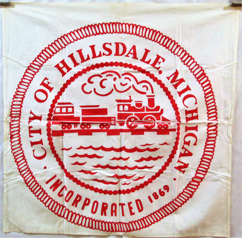 Vintage Hillsdale Michigan Flag