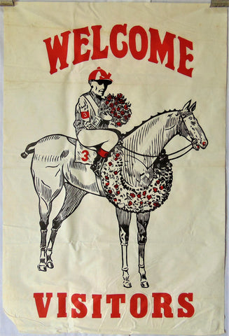 Vintage Horse Derby Flag