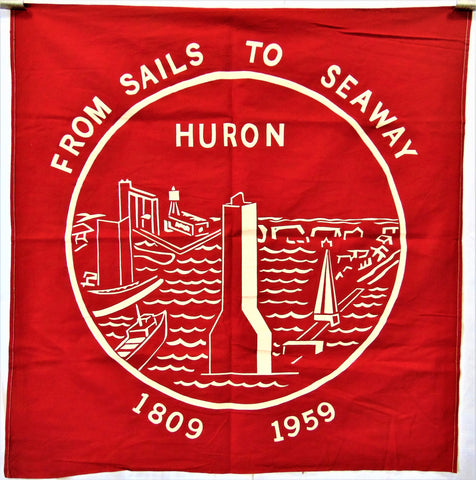 Vintage Huron Sesquicentennial Flag