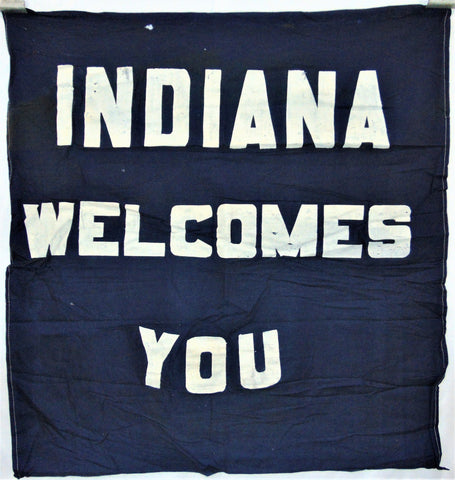 Vintage Indiana Welcomes You Flags