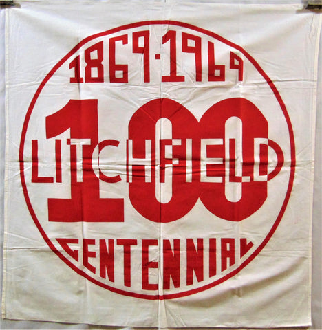 Vintage Litchfield Centennial Flag