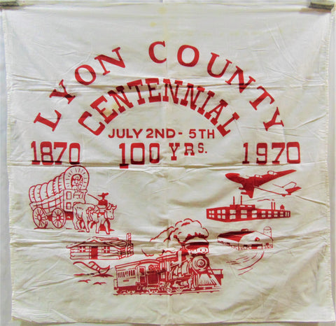 Vintage Lyon County Centennial Flag