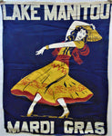 Vintage Lake Manitou Mardi Gras Flags
