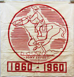 Vintage Pony Express Flag