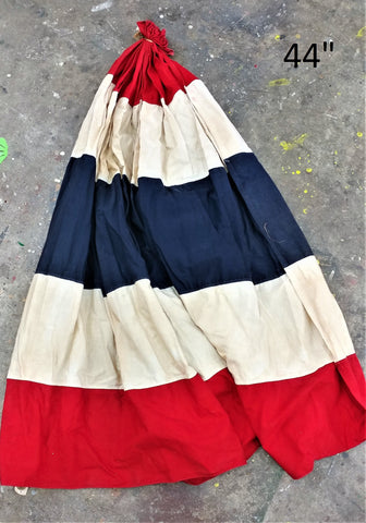 Vintage Various Red, White, Blue Fabric Bunting