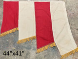 Vintage Red and White Banners