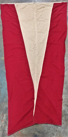 Vintage Red and White Flag