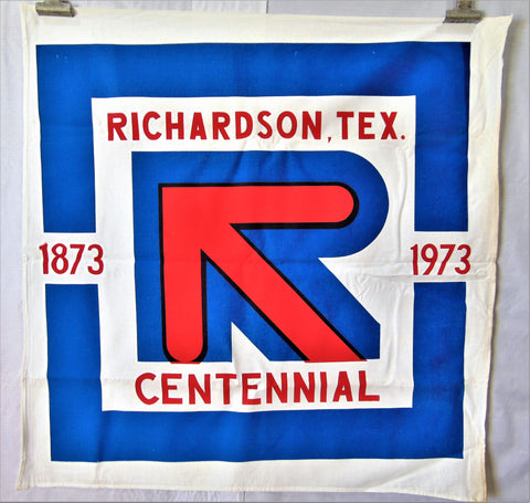 Vintage Richardson, Texas Centennial Flag