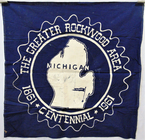 Vintage Rockwood, Michigan Flag