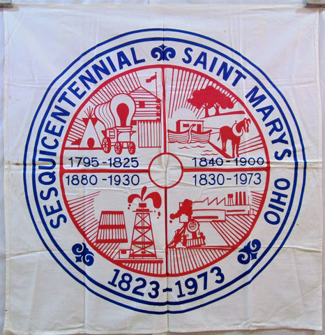 Vintage Saint Marys, Ohio Flag