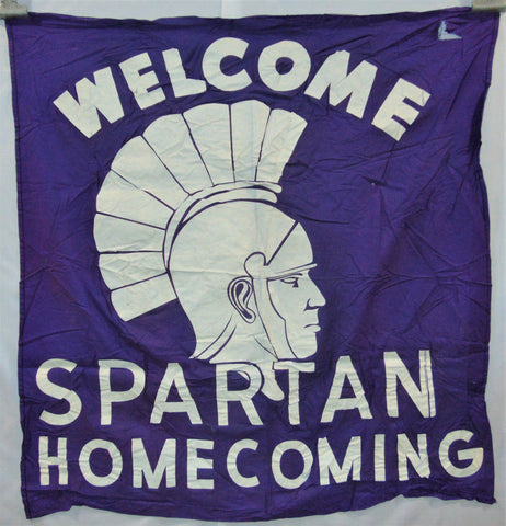 Vintage Spartan Homecoming Flag