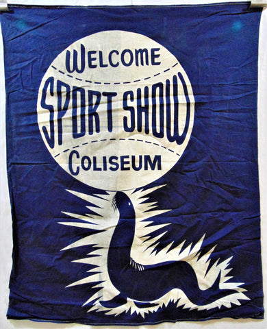 Vintage Sport Show Coliseum Flag