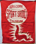 Vintage Sport Show Coliseum Flag