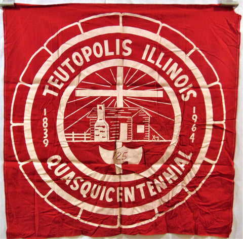 Vintage Teutopolis, Illinois Flag