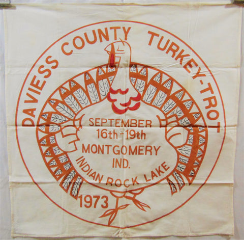 Vintage Daviess County Turkey Trot Flag