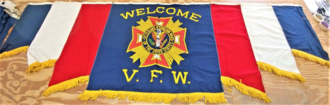 Vintage V.F.W. Welcome Banner