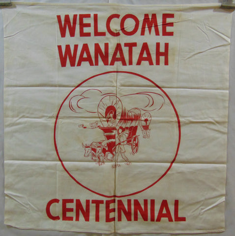 Vintage Wanatah Centennial Flag