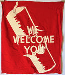 Vintage Welcome Firecracker Flag