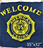 Vintage Various Welcome American Legion Flags