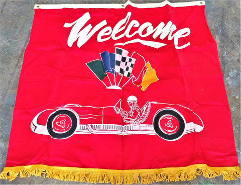 Vintage Welcome Race Flag