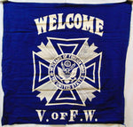 Vintage Various V.F.W. Welcome Flags