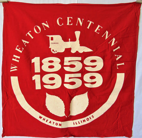 Vintage Wheaton, Illinois Flag